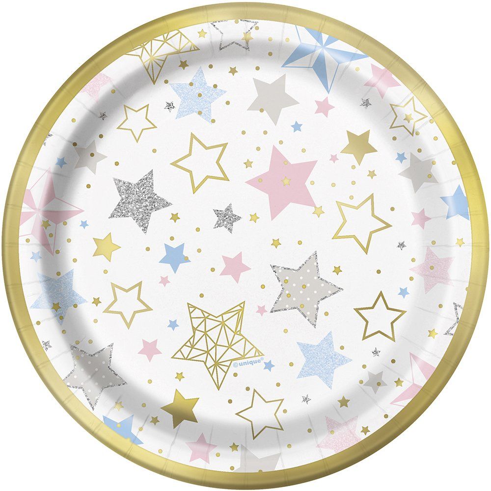 Eid Stars Paper Plate