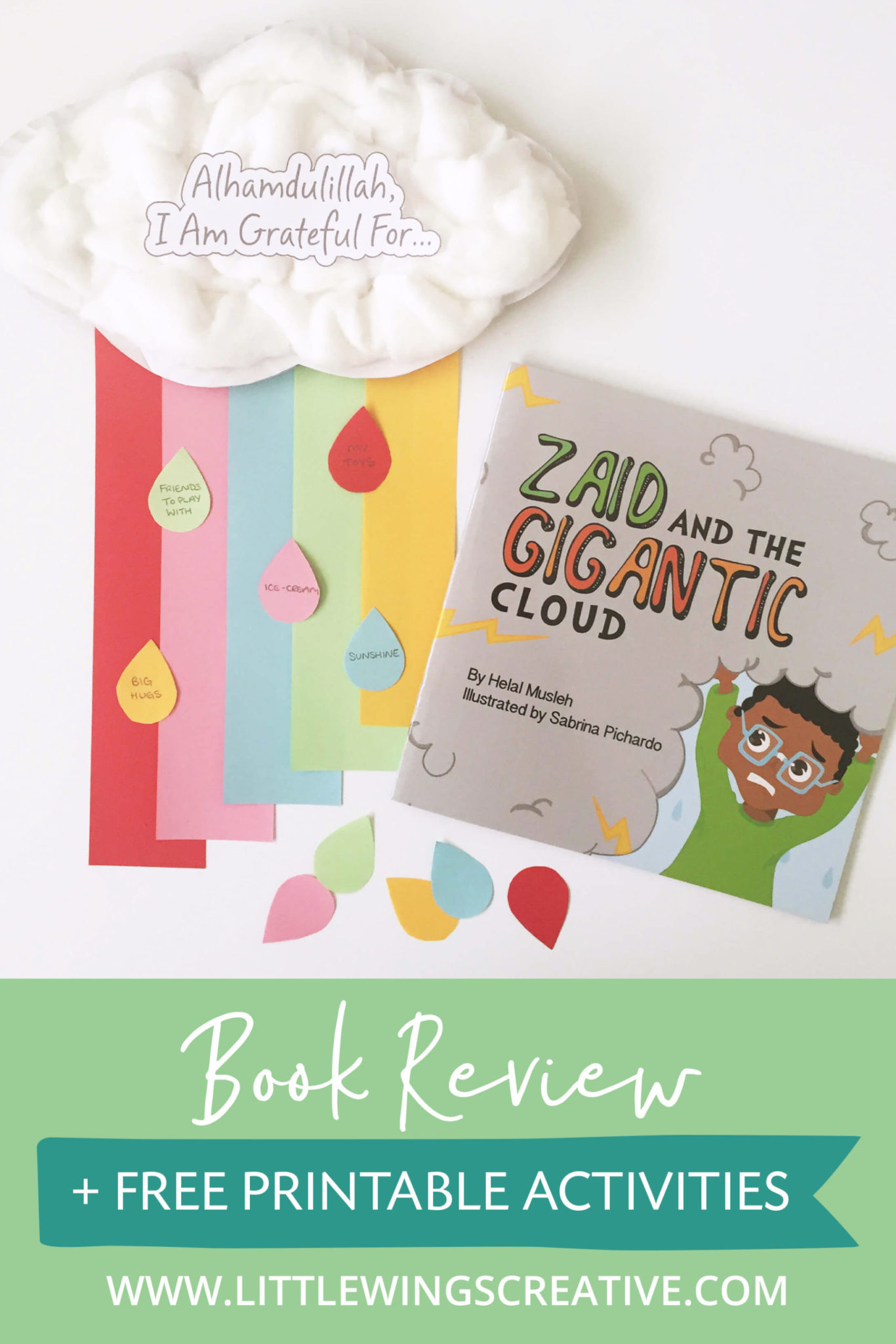 Zaid and the Gigantic Cloud Book Review with Free Printable Activity