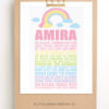 Rainbow Dua Pastel Islamic Printable Download for Girls 2