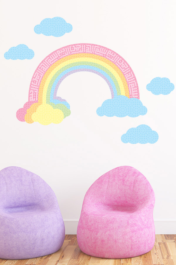 Rainbow-Wall-Sticker-Decal-Pastel