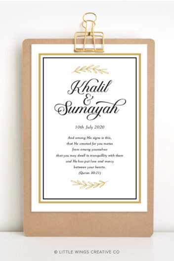 Wedding Nikkah Mod Gold 1